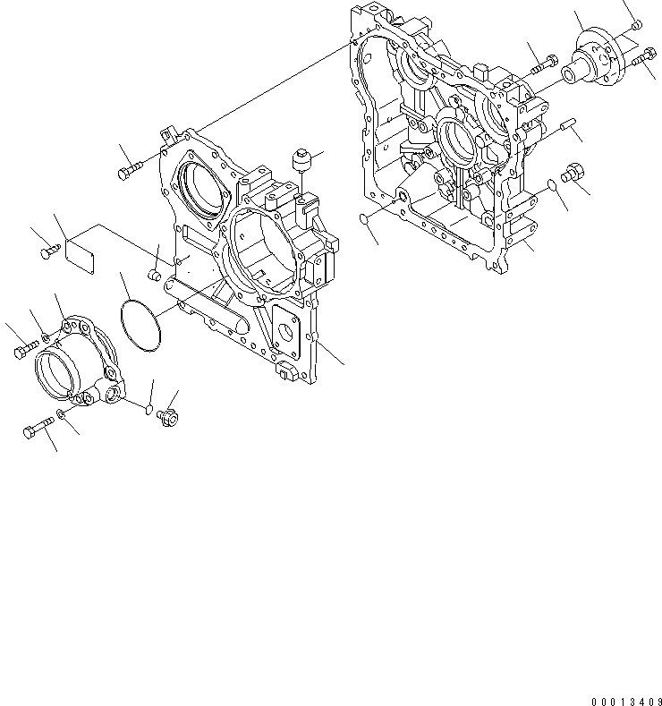 Схема запчастей Komatsu WA150-5-TK - ПЕРЕДАЧА (/) (КОРПУС) ТРАНСМИССИЯ