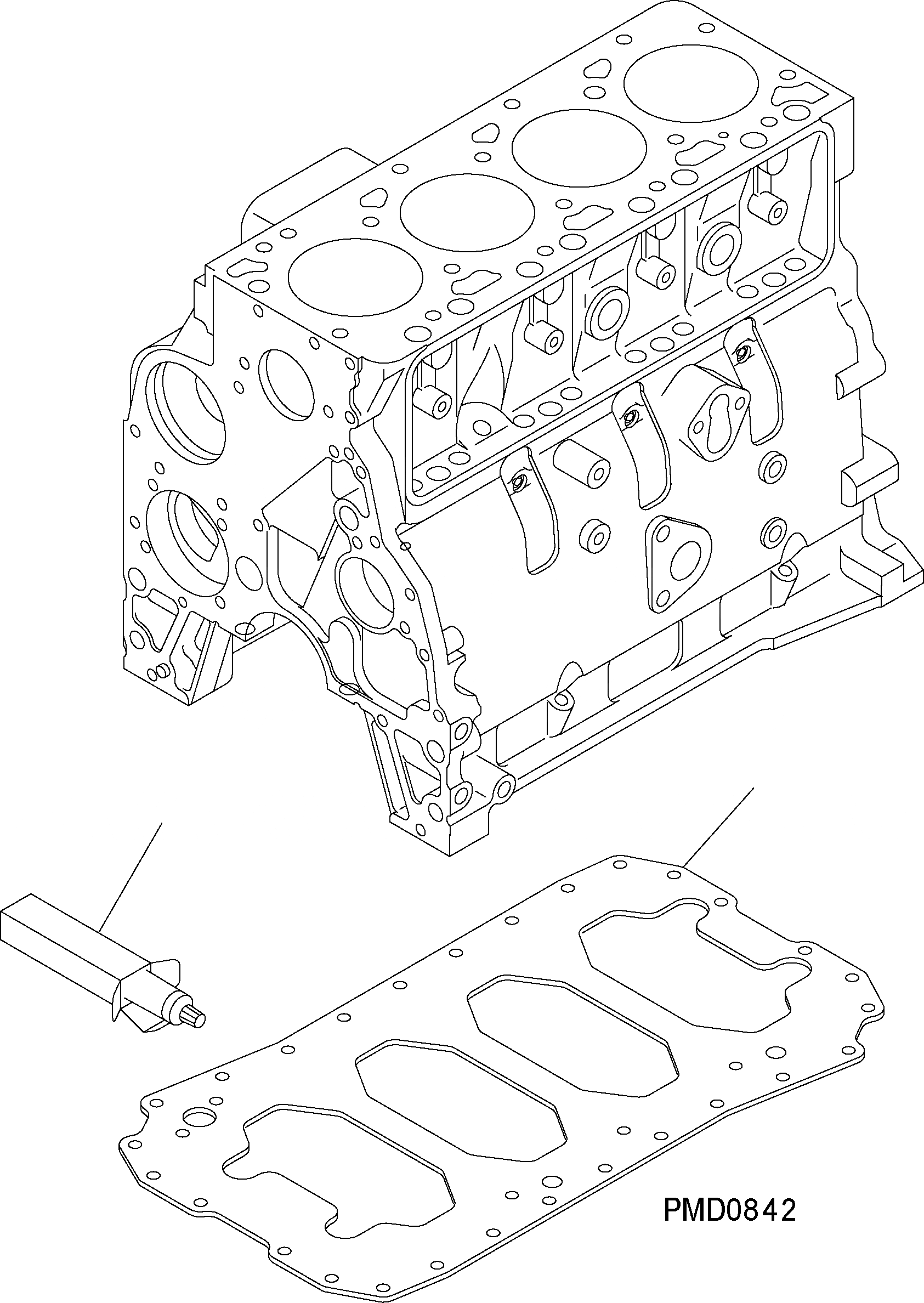 Схема запчастей Komatsu WA150-5 - НИЖНЯЯ ПЛАСТИНА AA ДВИГАТЕЛЬ
