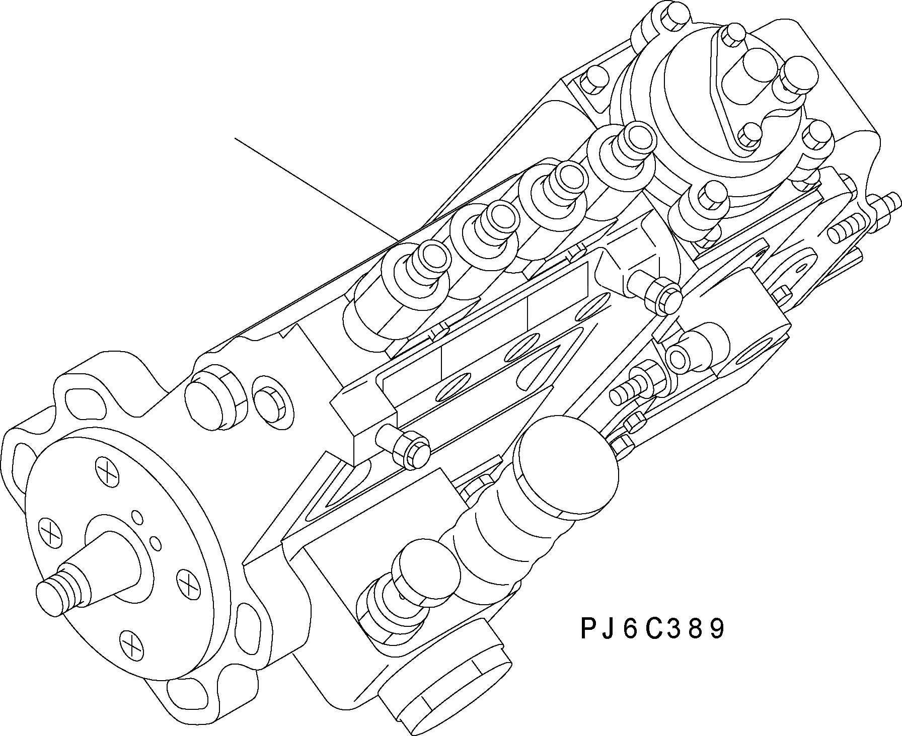 Схема запчастей Komatsu WA150-5 - ТОПЛ. НАСОС AA ДВИГАТЕЛЬ