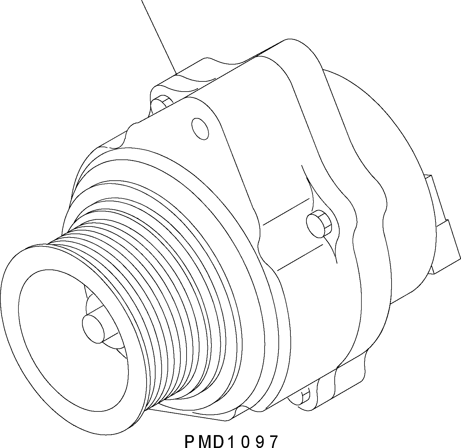 Схема запчастей Komatsu WA150-5 - ГЕНЕРАТОР (A) AA ДВИГАТЕЛЬ