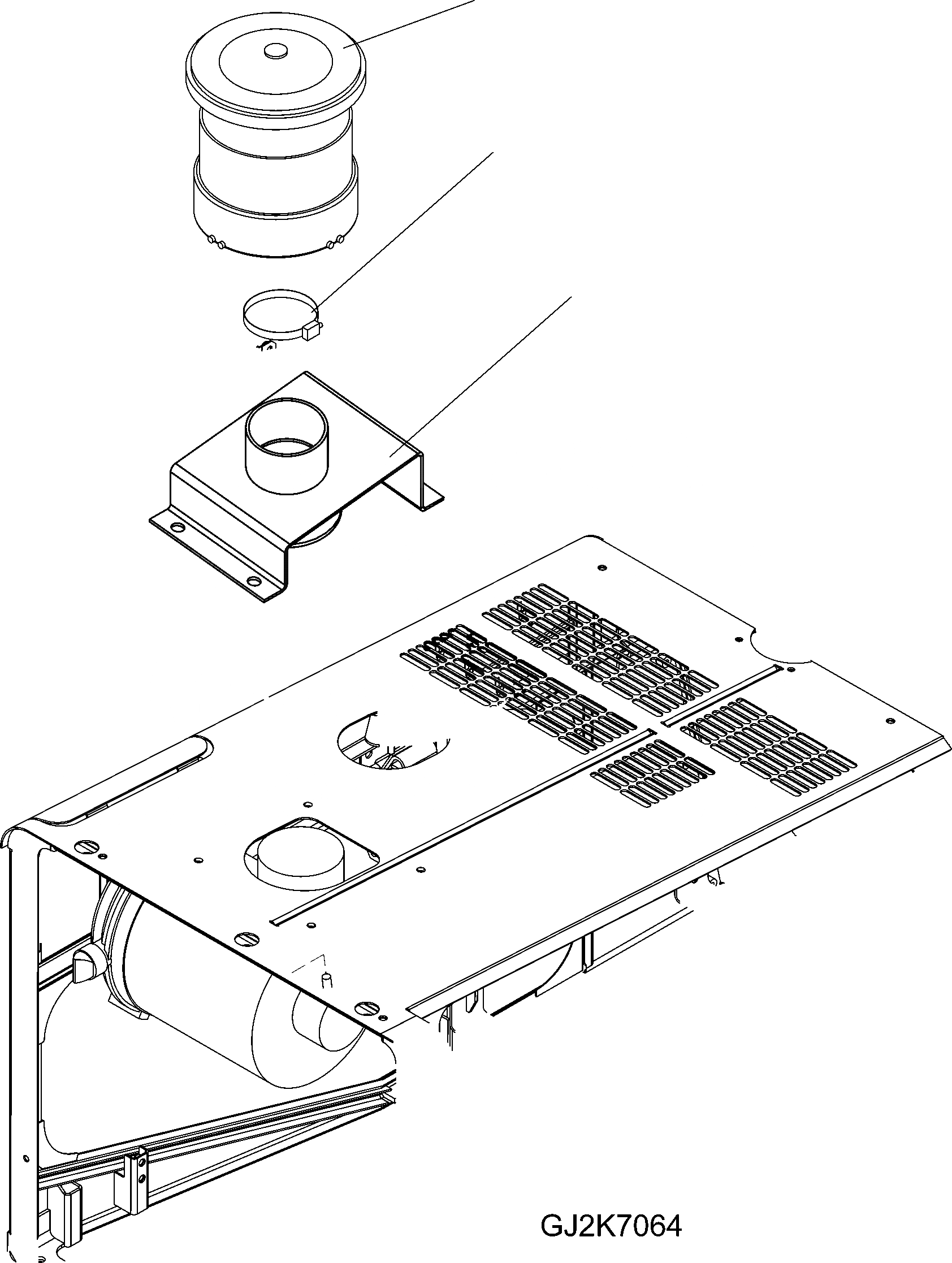 Схема запчастей Komatsu WA150-5 - PREACLEANER TURBO III (ОПЦ.) B КОМПОНЕНТЫ ДВИГАТЕЛЯ