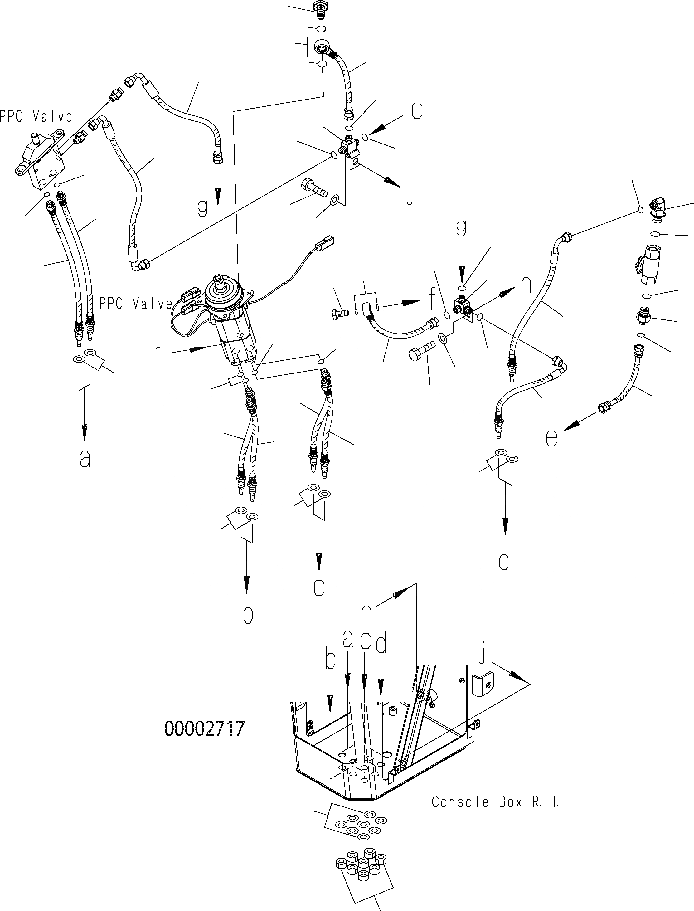 Схема запчастей Komatsu WA150-5 - ПОЛ (УПРАВЛЕНИЕ ПОГРУЗКОЙ ПАТРУБКИ MFL 3-Х СЕКЦИОНН. С / БЕЗ E.C.S.S.) K OPERATORґS ОБСТАНОВКА И СИСТЕМА УПРАВЛЕНИЯ