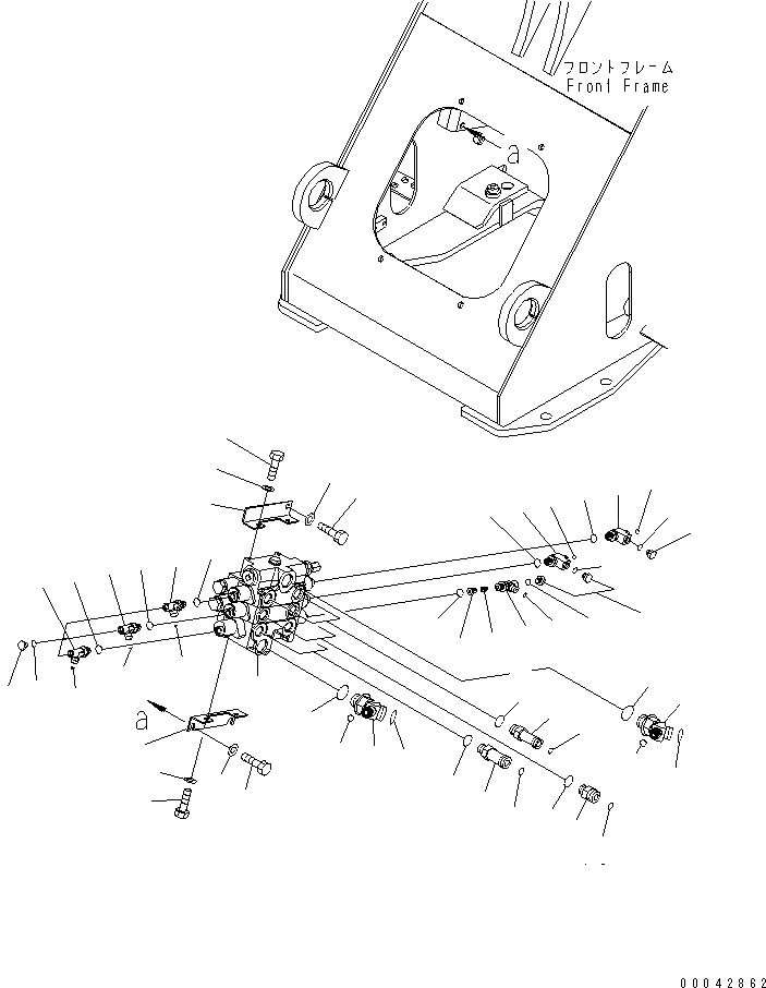Схема запчастей Komatsu WA150L-5 - ОСНОВН. КЛАПАН (ДЛЯ 3-Х СЕКЦИОНН. КЛАПАН И E.C.S.S.) ГИДРАВЛИКА