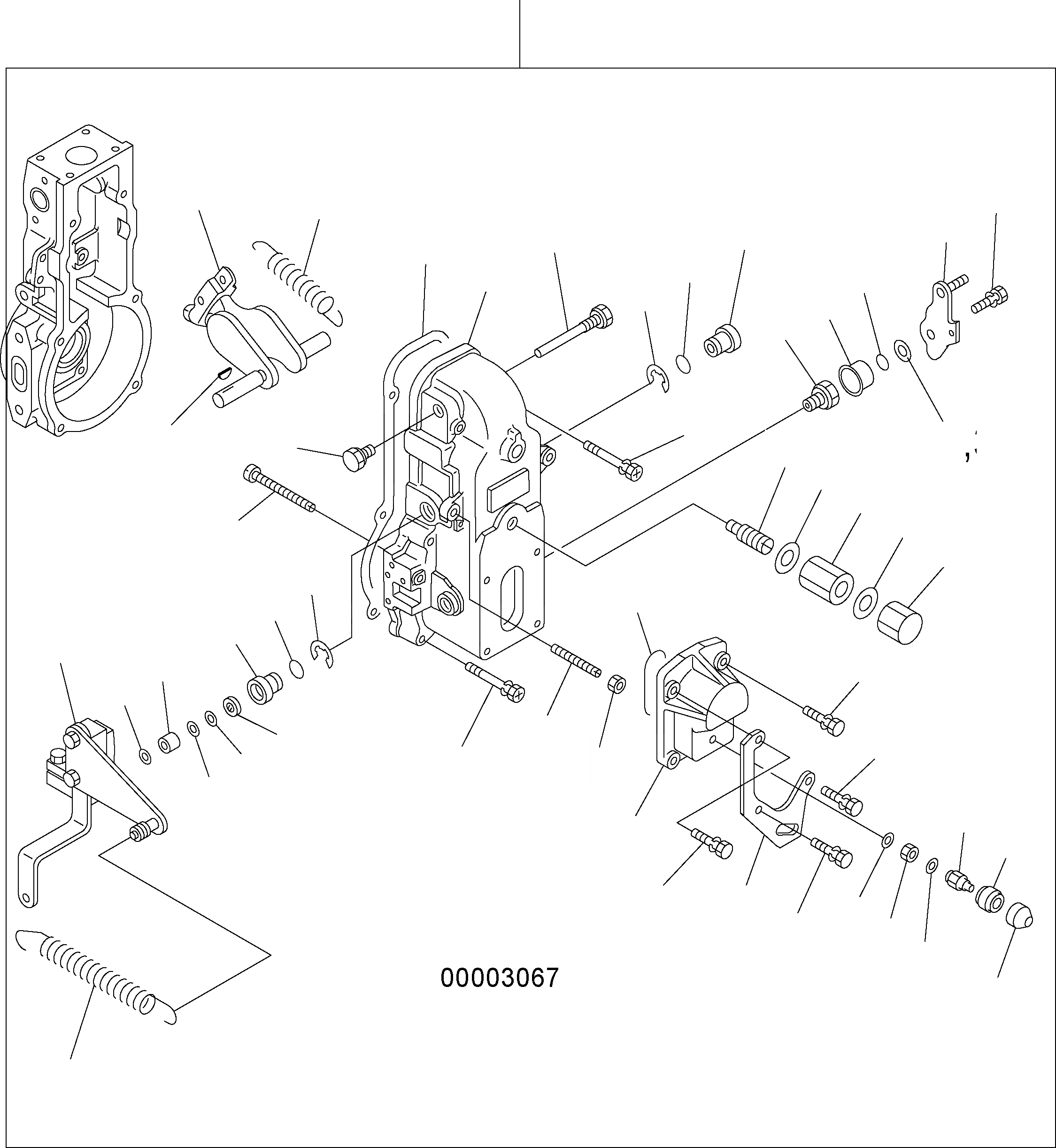 Схема запчастей Komatsu WA150PZ-5 - ТОПЛ. НАСОС (РЕГУЛЯТОР / - ВНУТР. ЧАСТИ) AA ДВИГАТЕЛЬ