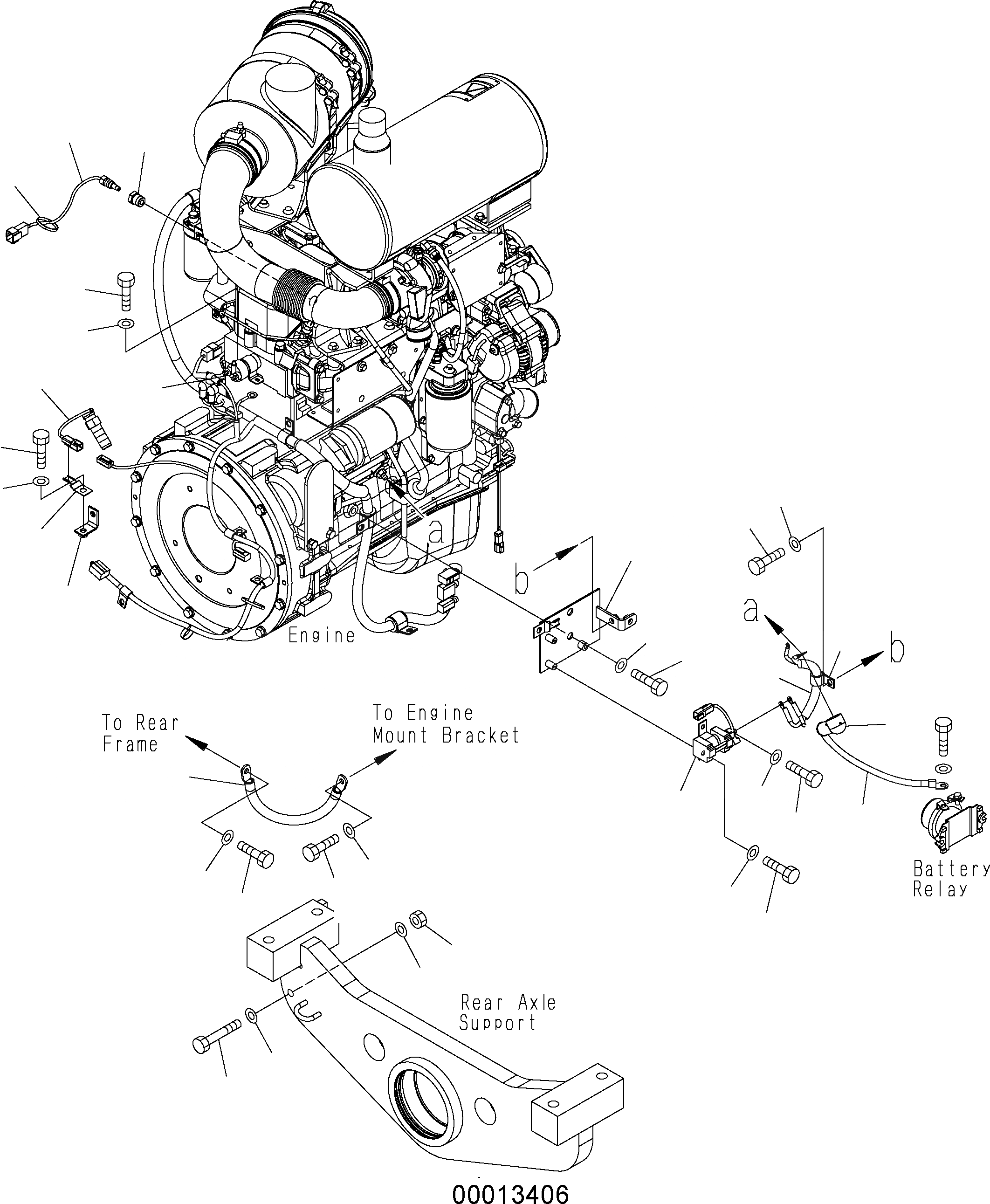Схема запчастей Komatsu WA150PZ-5 - Э/ПРОВОДКА ДВИГАТЕЛЯ (/ STARTER Э/ПРОВОДКА И ДАТЧИК) B КОМПОНЕНТЫ ДВИГАТЕЛЯ