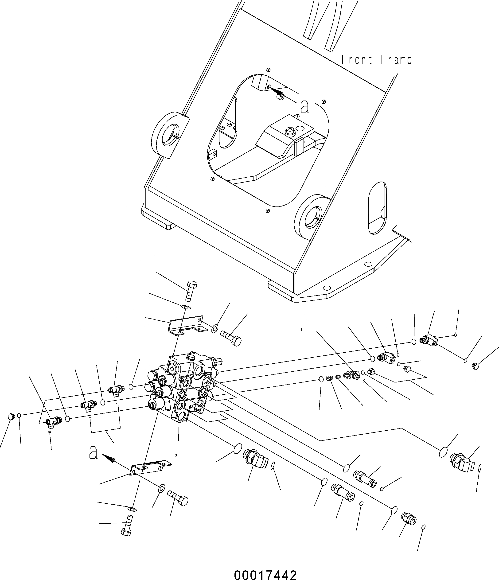 Схема запчастей Komatsu WA150PZ-5 - ОСНОВН. КЛАПАН ( СЕКЦ. - БЕЗ E.C.S.S.) H ГИДРАВЛИКА