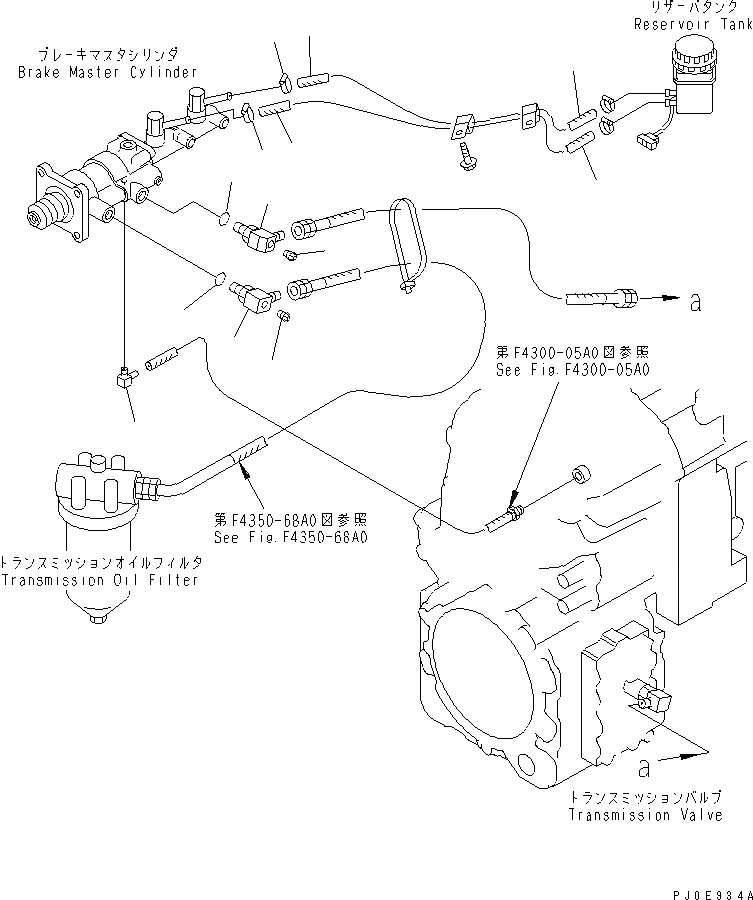 Схема запчастей Komatsu WA180-3 - УПРАВЛ-Е ТОРМОЗОМ (ТРАНСМИССИЯ И РЕЗЕРВН. БАК ЛИНИЯ)(№-) КАБИНА ОПЕРАТОРА И СИСТЕМА УПРАВЛЕНИЯ