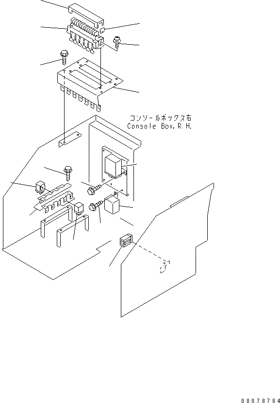Схема запчастей Komatsu WA180-3 - ПОЛ Э/ПРОВОДКА(№-) КАБИНА ОПЕРАТОРА И СИСТЕМА УПРАВЛЕНИЯ