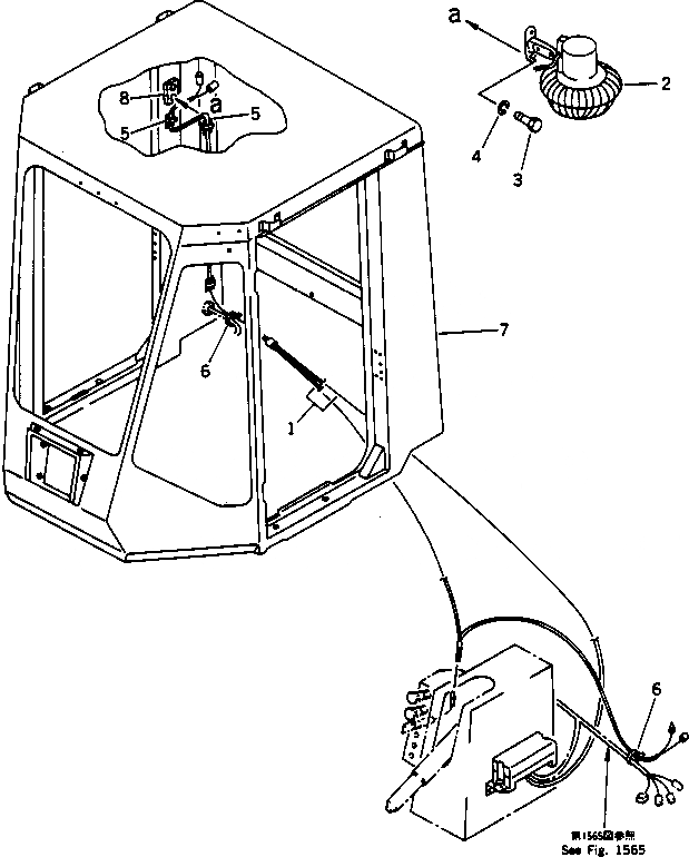 Схема запчастей Komatsu WA180-1 - ЭЛЕКТРИКА (С КАБИНОЙ) (ДЛЯ ДЛЯ ЗАПЫЛЕНН. РАЙОНОВ)(№-) КОМПОНЕНТЫ ДВИГАТЕЛЯ И ЭЛЕКТРИКА