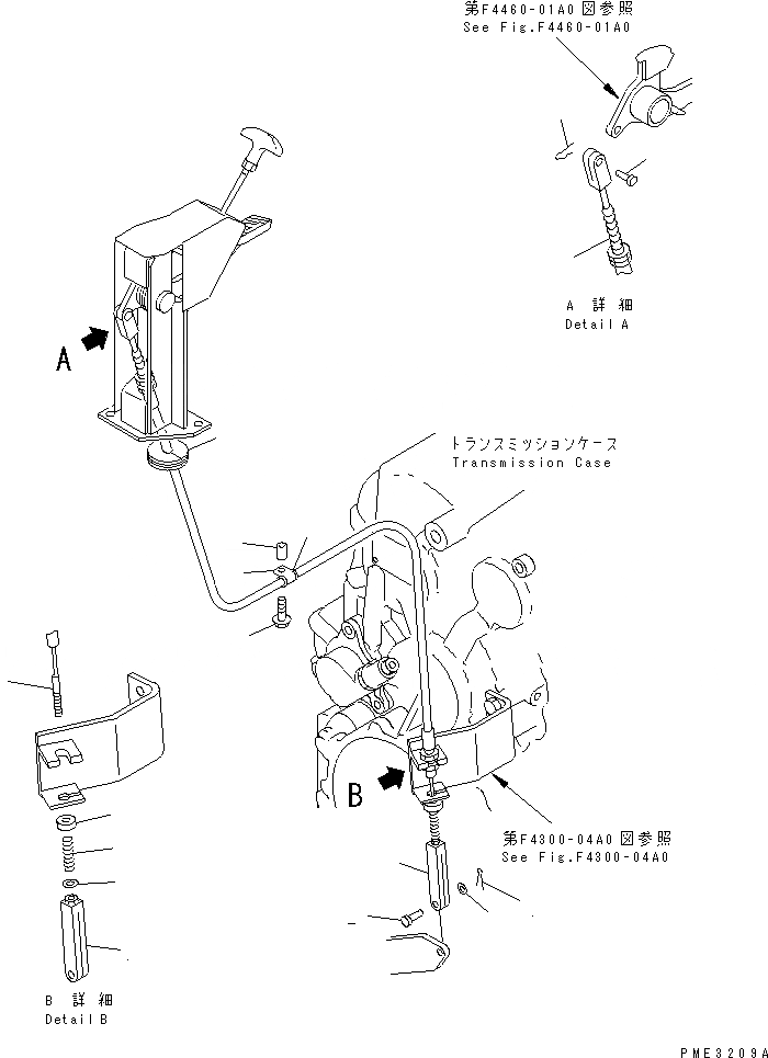 Схема запчастей Komatsu WA180L-3 - СТОЯНОЧНЫЙ ТОРМОЗ ЭЛЕМЕНТЫ УПРАВЛ-Я (МЕХАНИЗМ) ТРАНСМИССИЯ