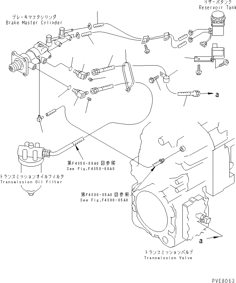 Схема запчастей Komatsu WA180L-3 - УПРАВЛ-Е ТОРМОЗОМ (ТРАНСМИССИЯ И РЕЗЕРВН. БАК ЛИНИЯ) КАБИНА ОПЕРАТОРА И СИСТЕМА УПРАВЛЕНИЯ