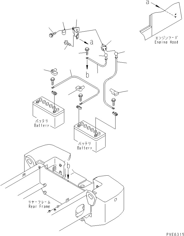 Схема запчастей Komatsu WA180PT-3 - КОРПУС АККУМУЛЯТОРА (АККУМУЛЯТОР WIRE) ЭЛЕКТРИКА