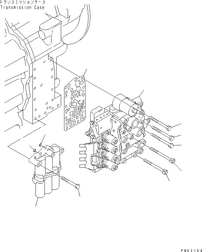 Схема запчастей Komatsu WA180PT-3 - КЛАПАН УПРАВЛЕНИЯ ТРАНСМИССИЕЙ (/) (КРЕПЛЕНИЕ) ТРАНСМИССИЯ