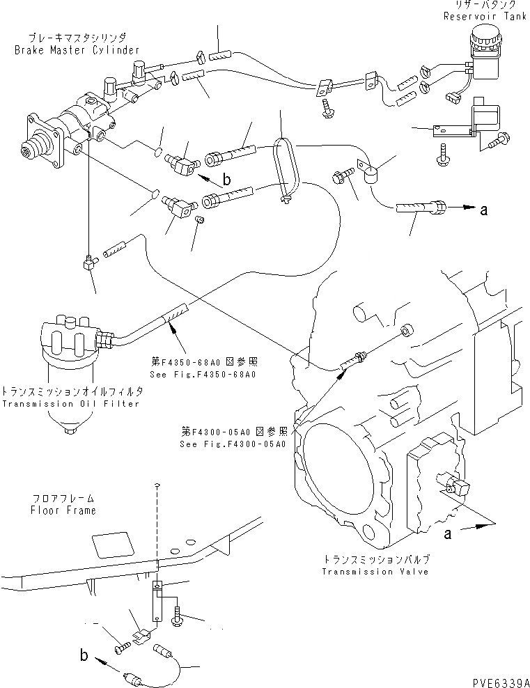 Схема запчастей Komatsu WA180PT-3 - УПРАВЛ-Е ТОРМОЗОМ (ТРАНСМИССИЯ И РЕЗЕРВН. БАК ЛИНИЯ) КАБИНА ОПЕРАТОРА И СИСТЕМА УПРАВЛЕНИЯ