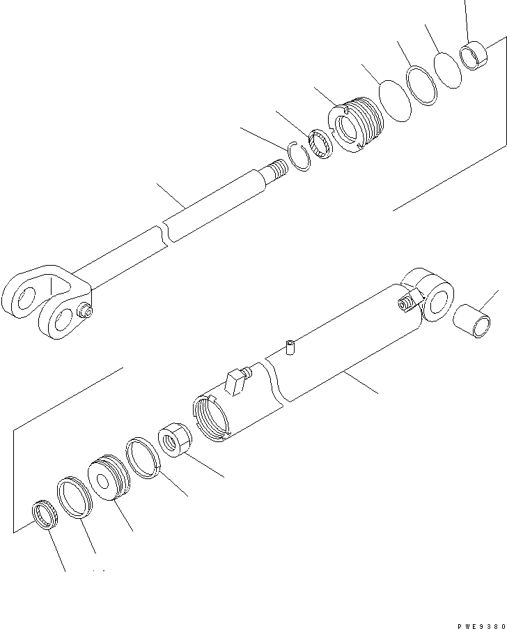 Схема запчастей Komatsu WA180PT-3 - ГИДРОЦИЛИНДР ПОДЪЕМА (ДЛЯ PARALLEL СОЕДИНИТЕЛЬН. ЗВЕНО) ОСНОВН. КОМПОНЕНТЫ И РЕМКОМПЛЕКТЫ