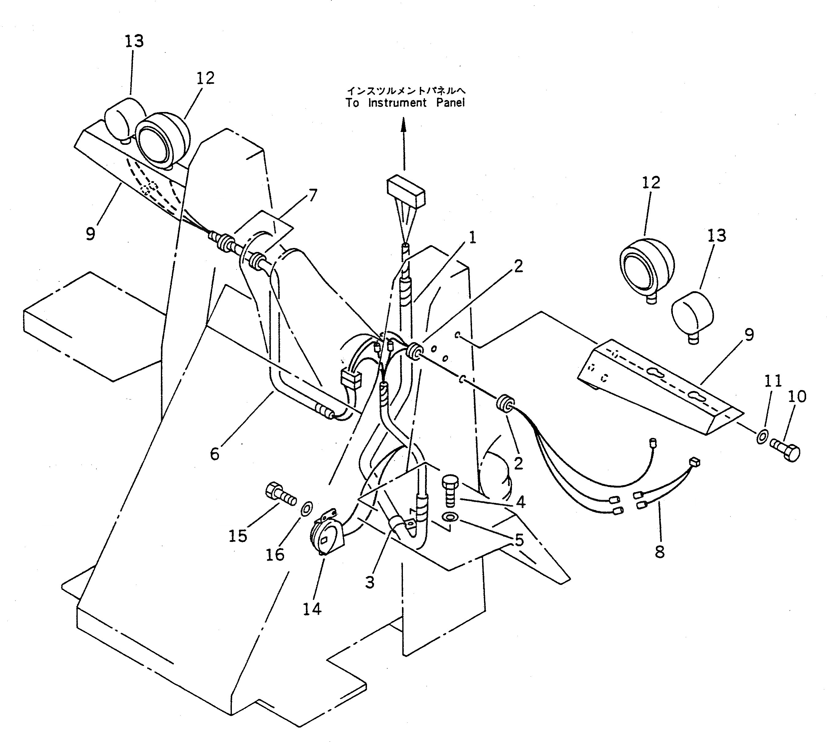 Схема запчастей Komatsu WA20-1 - ЭЛЕКТРИКА (ПЕРЕДН. ЛИНИЯ) (ДЛЯ США) КОМПОНЕНТЫ ДВИГАТЕЛЯ И ЭЛЕКТРИКА