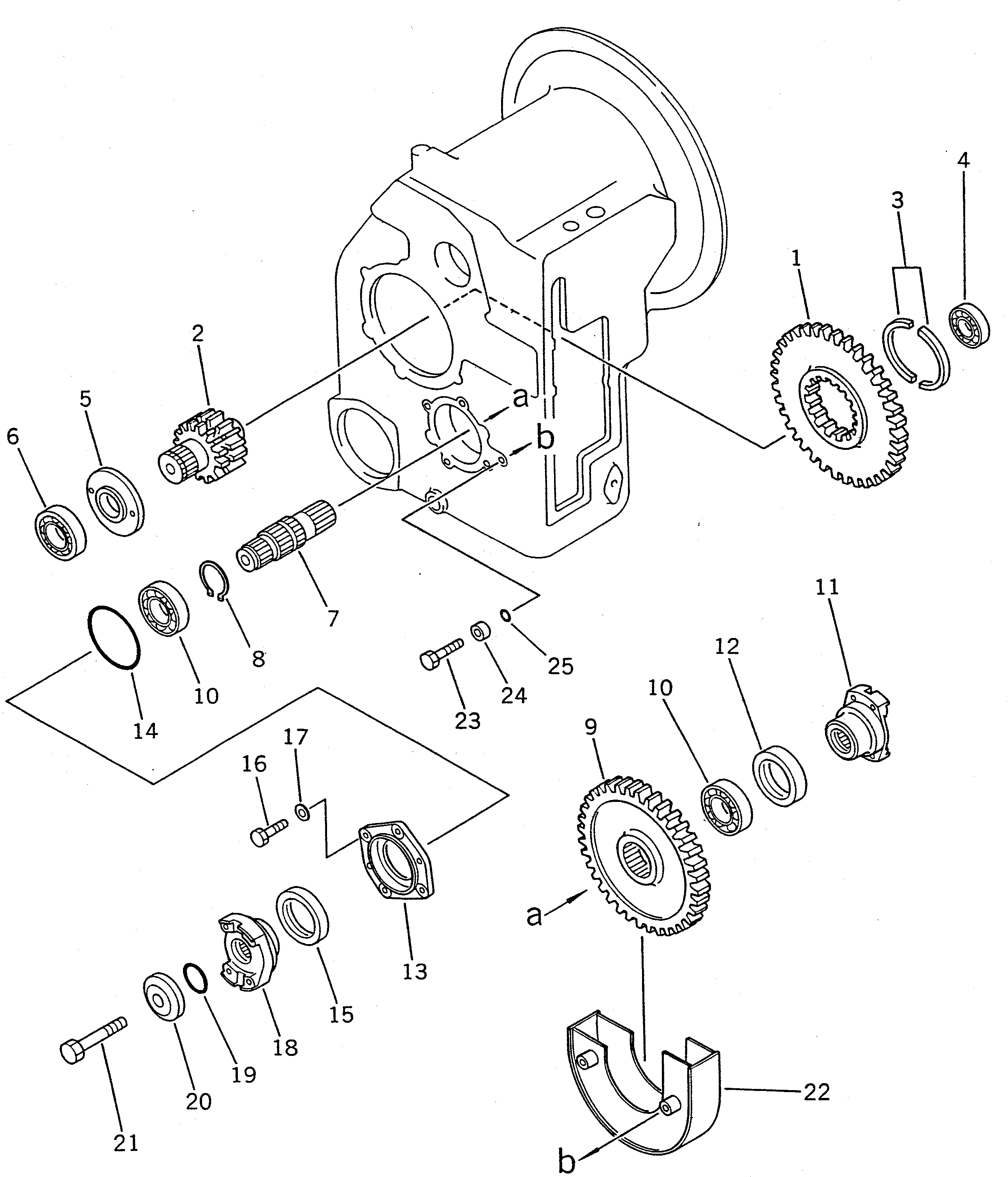 Схема запчастей Komatsu WA20-1 - ПЕРЕДАЧА ТРАНСМИССИЯ