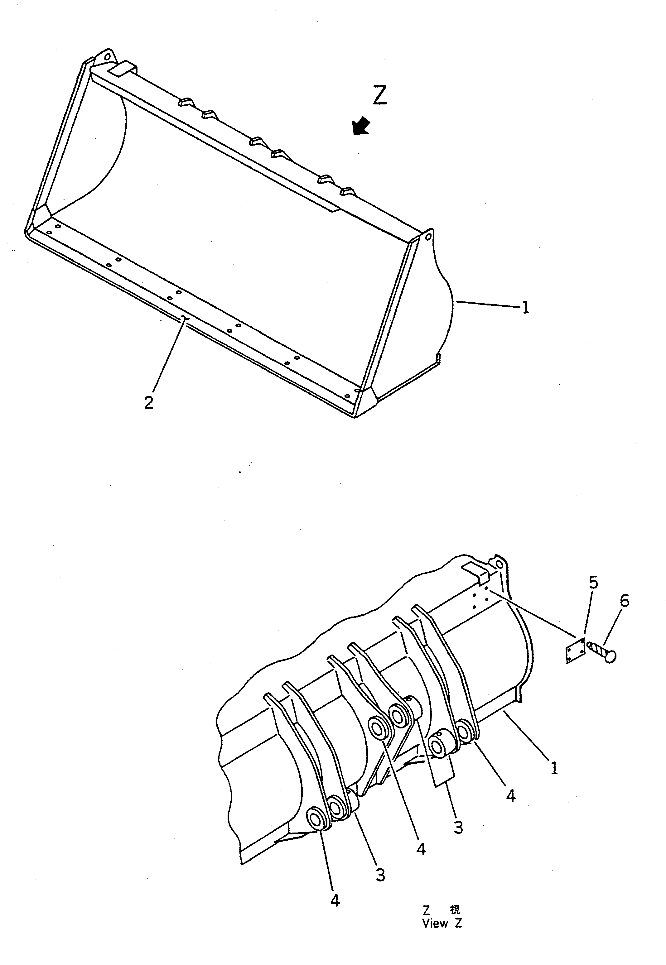 Схема запчастей Komatsu WA20-1 - КОВШ¤ .M (ДЛЯ РЕЖУЩ. КРОМКА НА БОЛТАХ И TOOTH)       (ДЛЯ НОВ. ПАЛЕЦ ТИП) РАБОЧЕЕ ОБОРУДОВАНИЕ