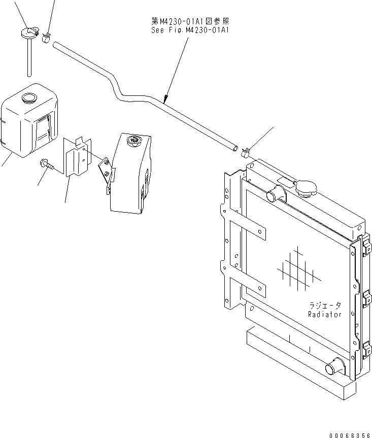 Схема запчастей Komatsu WA20-2 - РЕЗЕРВН. БАК И КРЕПЛЕНИЕ ЧАСТИ (С ОБОГРЕВ-ЛЕМ)(№8-) СИСТЕМА ОХЛАЖДЕНИЯ