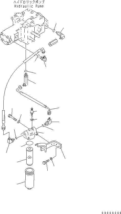 Схема запчастей Komatsu WA20-2 - ПЕРЕДАЧА (ФИЛЬТР.)(№8-) ГИДРОТРАНСФОРМАТОР И ТРАНСМИССИЯ