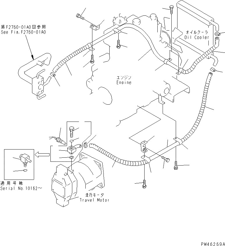 Схема запчастей Komatsu WA20-2 - HST ТРУБЫ (МАСЛООХЛАДИТЕЛЬ ЛИНИЯ)(№-8) ГИДРОТРАНСФОРМАТОР И ТРАНСМИССИЯ
