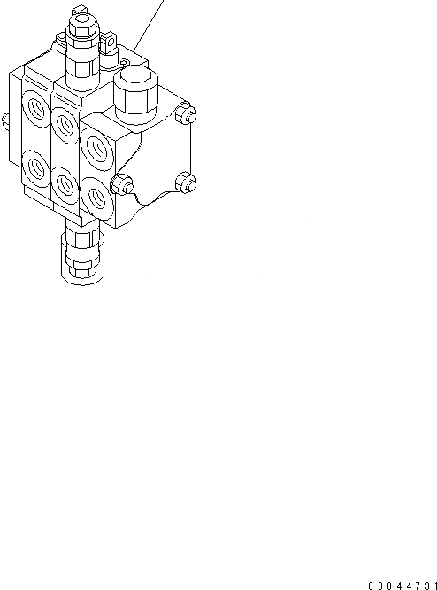 Схема запчастей Komatsu WA20-2 - 2-Х СЕКЦИОНН. УПРАВЛЯЮЩ. КЛАПАН(№-8) ГИДРАВЛИКА