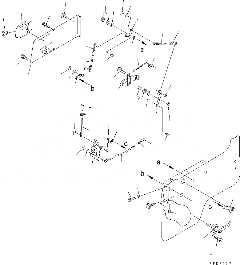 Схема запчастей Komatsu WA20-2 - КАБИНА (/8) (ЛЕВ. И ПРАВ. ЗАМОК ДВЕРИ) (TURN РУКОЯТЬ ТИП)(№-8) КАБИНА ОПЕРАТОРА И СИСТЕМА УПРАВЛЕНИЯ