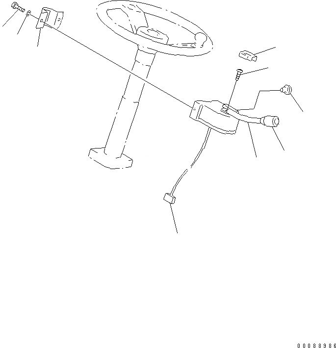 Схема запчастей Komatsu WA20-2 - ПЕРЕД. И РЕВЕРС РЫЧАГ УПРАВЛ-Я(№-) КАБИНА ОПЕРАТОРА И СИСТЕМА УПРАВЛЕНИЯ