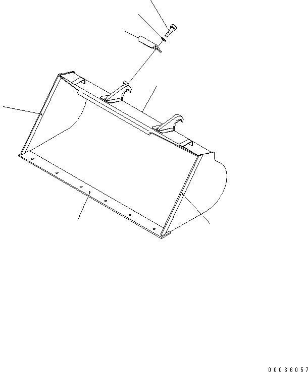 Схема запчастей Komatsu WA20-2 - КОВШ¤ .M (ДЛЯ ONE TOUCH СОЕДИНИТ. УСТР-ВО) РАБОЧЕЕ ОБОРУДОВАНИЕ