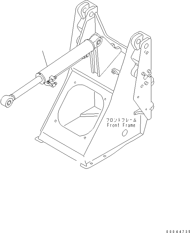Схема запчастей Komatsu WA20-2 - ЦИЛИНДР КОВША РАБОЧЕЕ ОБОРУДОВАНИЕ