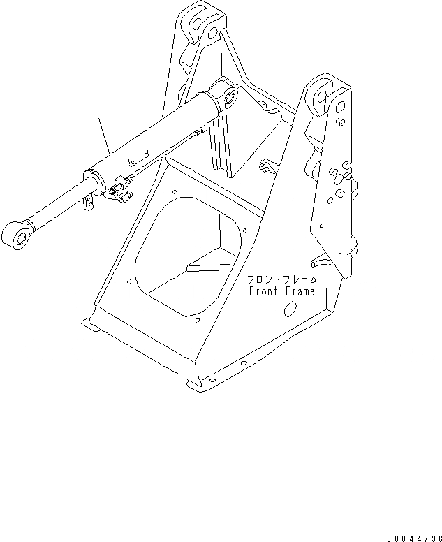 Схема запчастей Komatsu WA20-2 - ЦИЛИНДР КОВША (ПОЗИЦИОНЕР)(№7-) РАБОЧЕЕ ОБОРУДОВАНИЕ