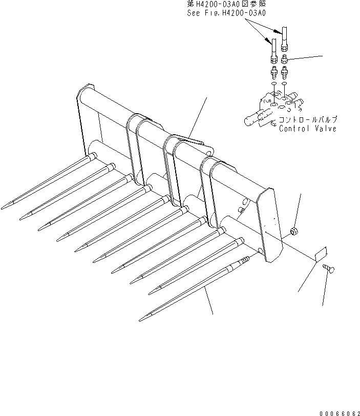 Схема запчастей Komatsu WA20-2 - UTILITY ВИЛЫ РАБОЧЕЕ ОБОРУДОВАНИЕ