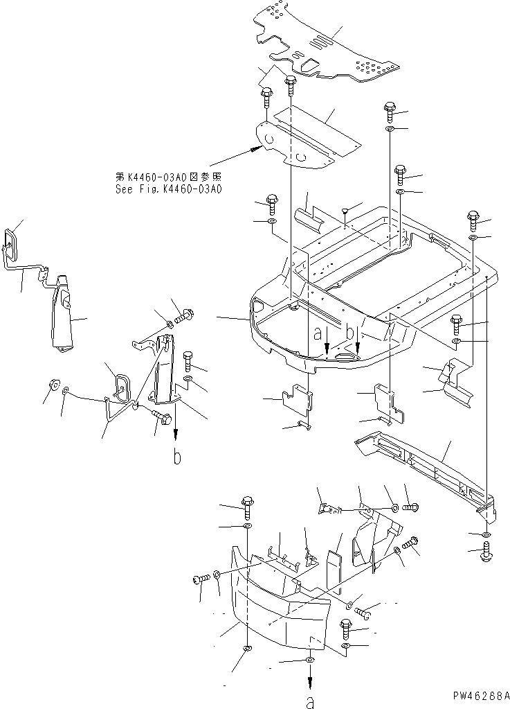 Схема запчастей Komatsu WA20-2 - ОСНОВН. КОНСТРУКЦИЯ (БЕЗ НАВЕС И КАБИНА)(№-7) КАБИНА ОПЕРАТОРА И СИСТЕМА УПРАВЛЕНИЯ