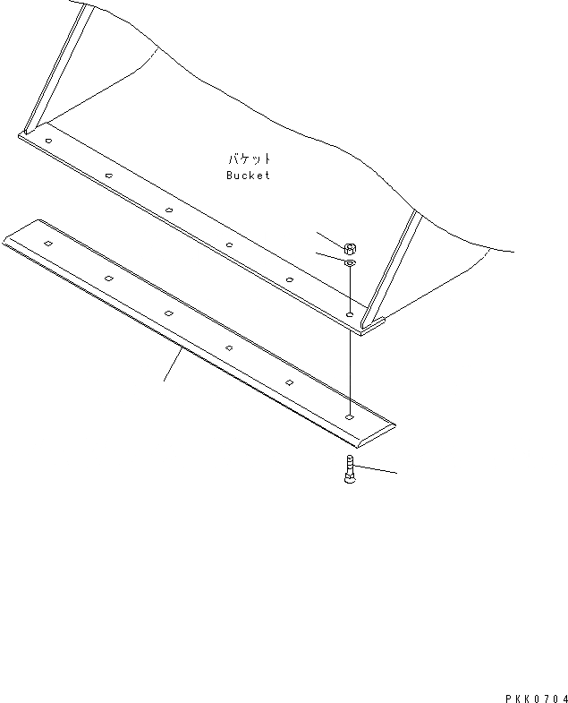 Схема запчастей Komatsu WA20-2 - РЕЖУЩ. КРОМКА (LIVESYOCK RAISING СПЕЦ-Я.) (GALVANTIZED)(№-) РАБОЧЕЕ ОБОРУДОВАНИЕ