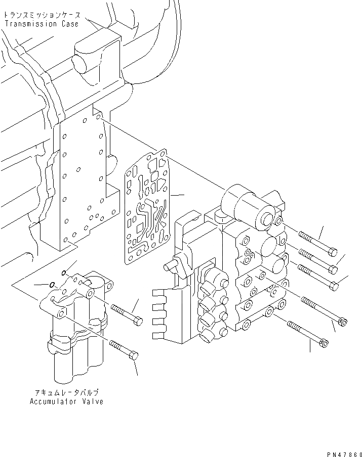 Схема запчастей Komatsu WA200-3-X - КЛАПАН УПРАВЛЕНИЯ ТРАНСМИССИЕЙ (/) (КРЕПЛЕНИЕ)(№-) ТРАНСМИССИЯ