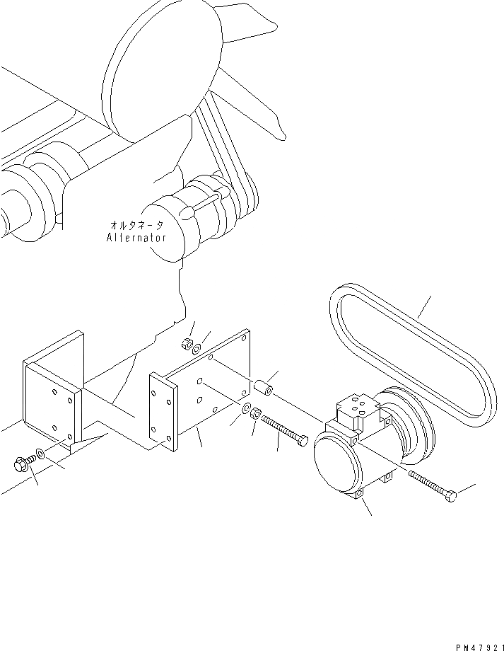 Схема запчастей Komatsu WA200-3-X - КОМПОНЕНТЫ КОНДИЦИОНЕРА (/8) (КРЕПЛЕНИЕ КОНДИЦИОНЕРА)(№-) РАМА И ЧАСТИ КОРПУСА