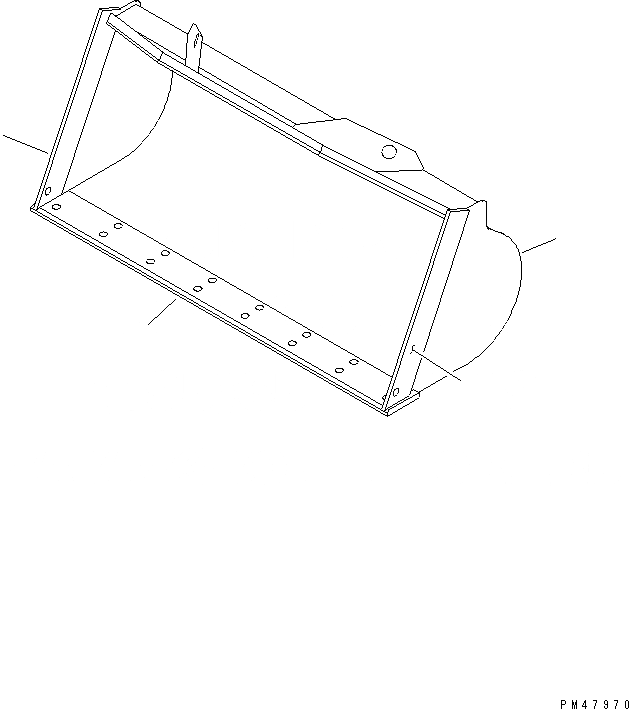 Схема запчастей Komatsu WA200-3-X - КОВШ¤ .8M (С РЕЖУЩ. КРОМКОЙ НА БОЛТАХ¤ .9M)(№-) РАБОЧЕЕ ОБОРУДОВАНИЕ