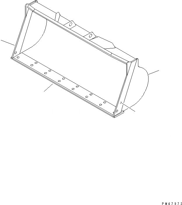 Схема запчастей Komatsu WA200-3-X - EXCAVATING КОВШ¤ .M (С РЕЖУЩ. КРОМКОЙ НА БОЛТАХ¤ .M)(№-) РАБОЧЕЕ ОБОРУДОВАНИЕ