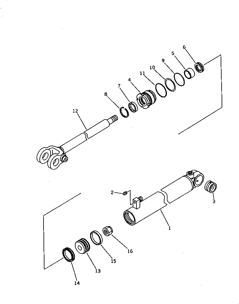 Схема запчастей Komatsu WA200-1 - ЦИЛИНДР РУЛЕВ. УПР-Я(№-) РУЛЕВ. УПРАВЛЕНИЕ И СИСТЕМА УПРАВЛЕНИЯS