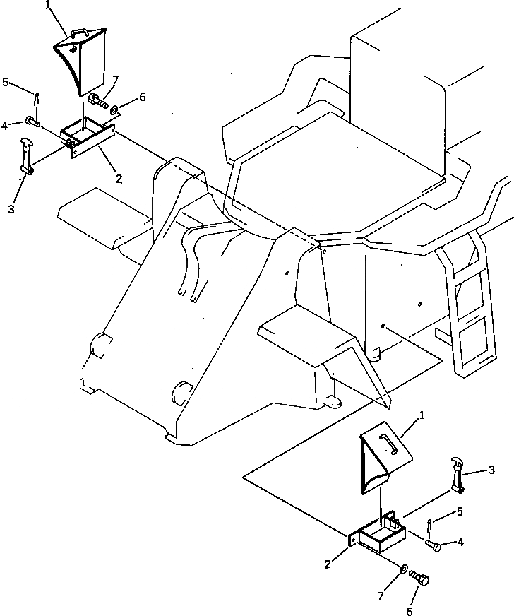 Схема запчастей Komatsu WA200-1 - КОЛЕСА СТОПER (TBG/ABE СПЕЦ-Я.)(№-9999) СПЕЦ. APPLICATION ЧАСТИ