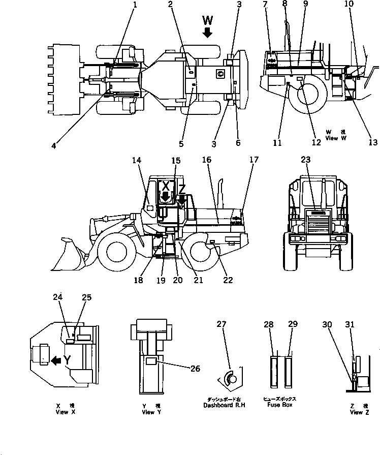 Схема запчастей Komatsu WA200-1 - МАРКИРОВКА (ПОРТУГАЛ.) МАРКИРОВКА¤ ИНСТРУМЕНТ И РЕМКОМПЛЕКТЫ