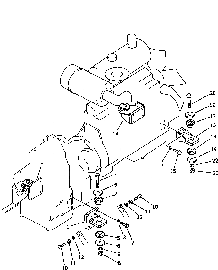 Схема запчастей Komatsu WA200-1 - ПЕРЕДН. ОСВЕЩЕНИЕ КРЫШКА(ТУННЕЛЬН. СПЕЦ-Я.)(№-) СПЕЦ. APPLICATION ЧАСТИ