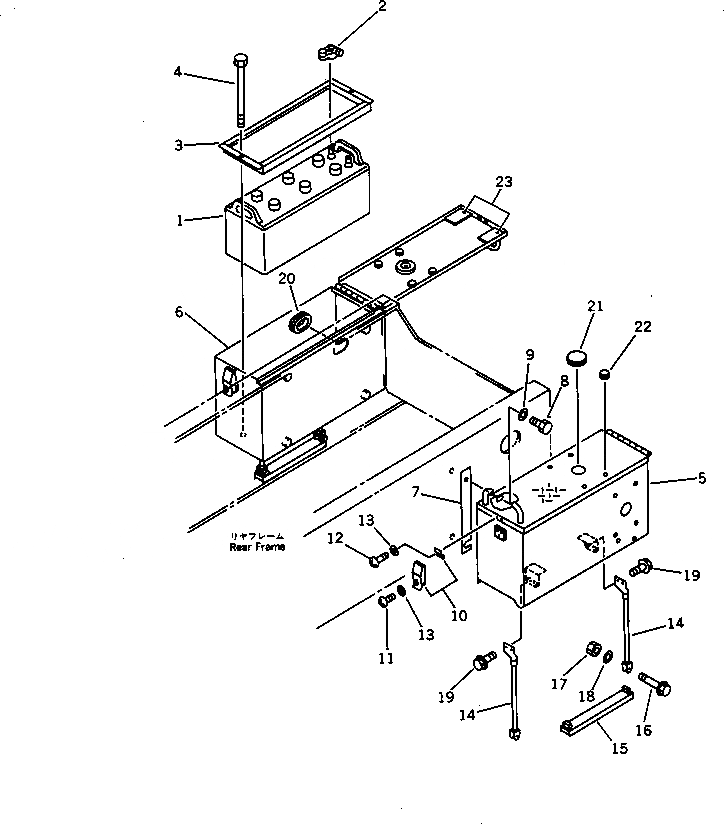 Схема запчастей Komatsu WA200-1 - АККУМУЛЯТОР И КОРПУС АККУМУЛЯТОРА(№-) КОМПОНЕНТЫ ДВИГАТЕЛЯ И ЭЛЕКТРИКА