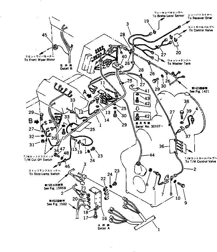Схема запчастей Komatsu WA200-1 - ЭЛЕКТРИКА (ОСНОВН. ЛИНИЯ)(№-) КОМПОНЕНТЫ ДВИГАТЕЛЯ И ЭЛЕКТРИКА