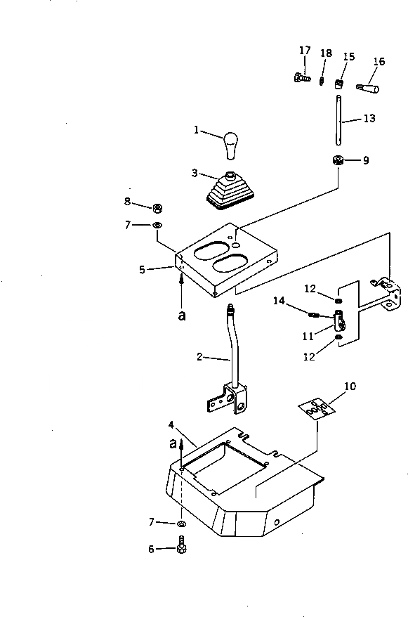 Схема запчастей Komatsu WA200-1 - РЫЧАГ УПРАВЛЕНИЯ РАБОЧИМ ОБОРУДОВАНИЕМ (/) (ДЛЯ MONO РЫЧАГ) УПРАВЛ-Е РАБОЧИМ ОБОРУДОВАНИЕМ