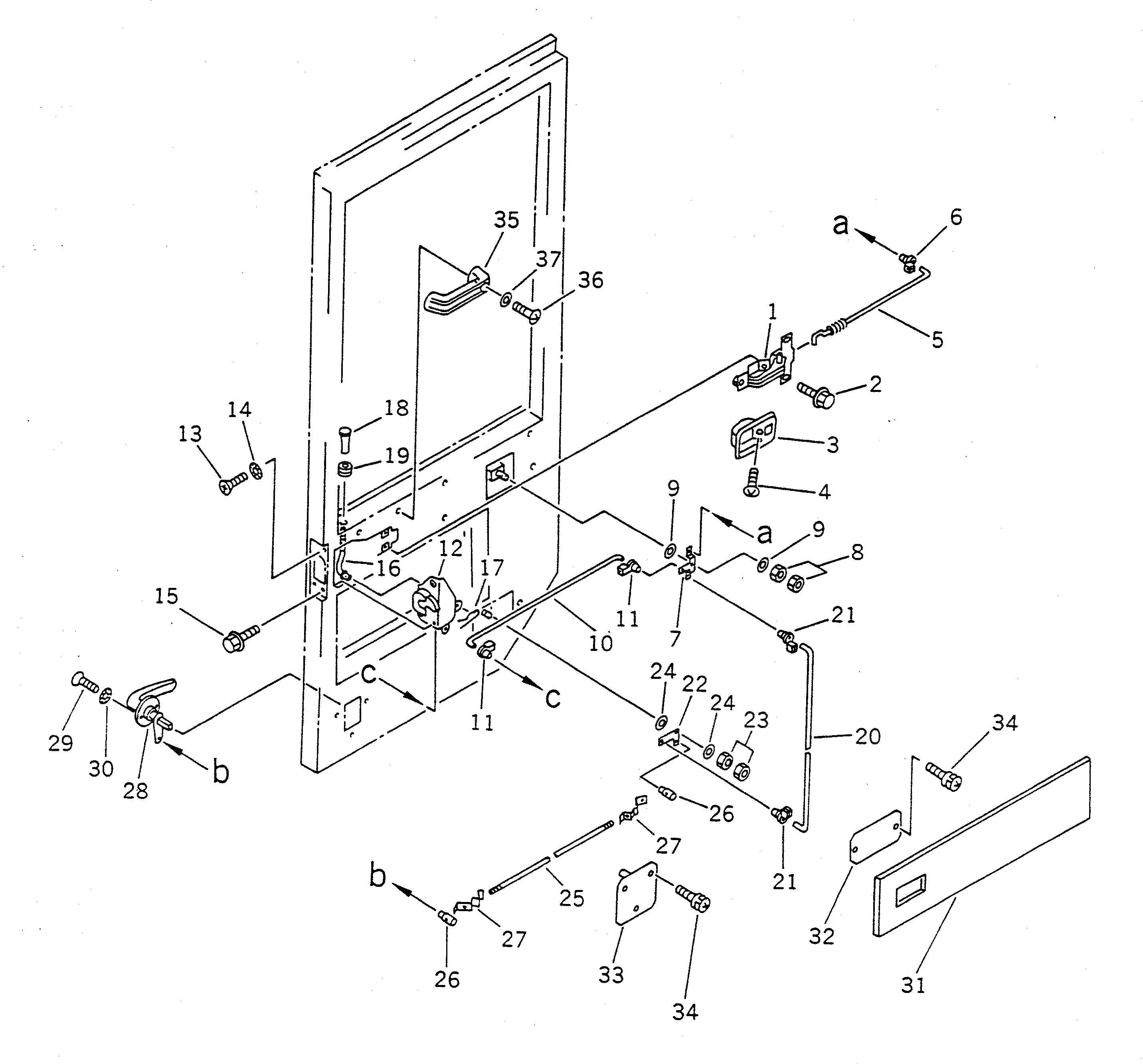 Схема запчастей Komatsu WA200-1 - КАБИНА (7/8) (ДЛЯ -PERSONS)(№-) СПЕЦ. APPLICATION ЧАСТИ