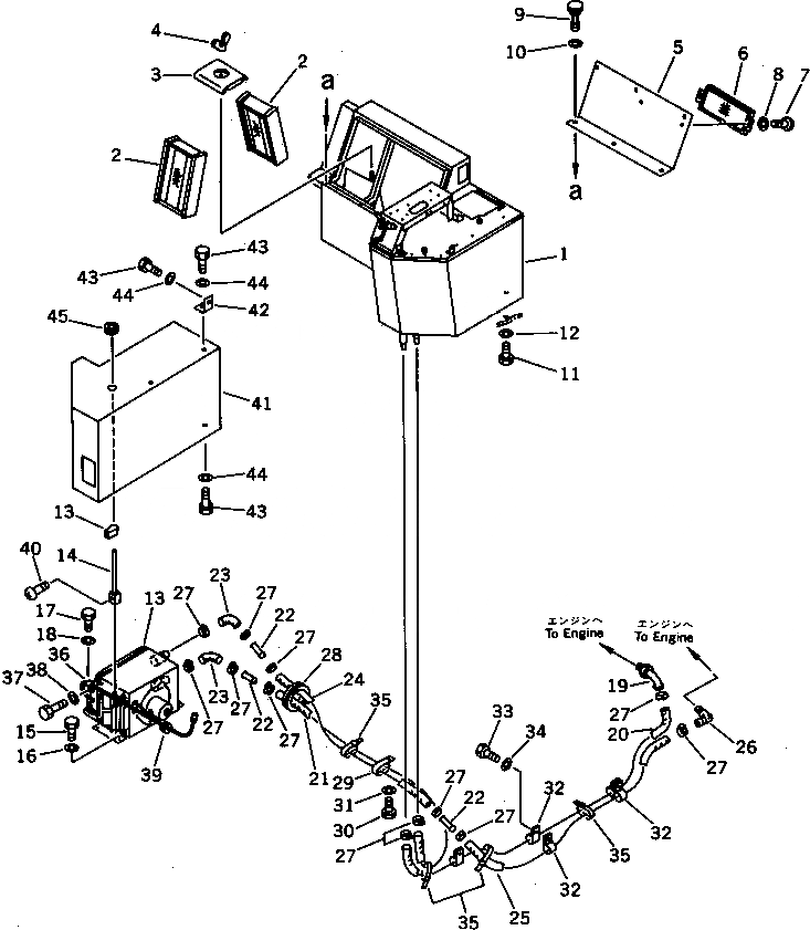 Схема запчастей Komatsu WA200-1 - ОБОГРЕВАТЕЛЬ. (/) (ДЛЯ КАБИНА ДЛЯ 2 ЧЕЛ.)(№-9999) СПЕЦ. APPLICATION ЧАСТИ