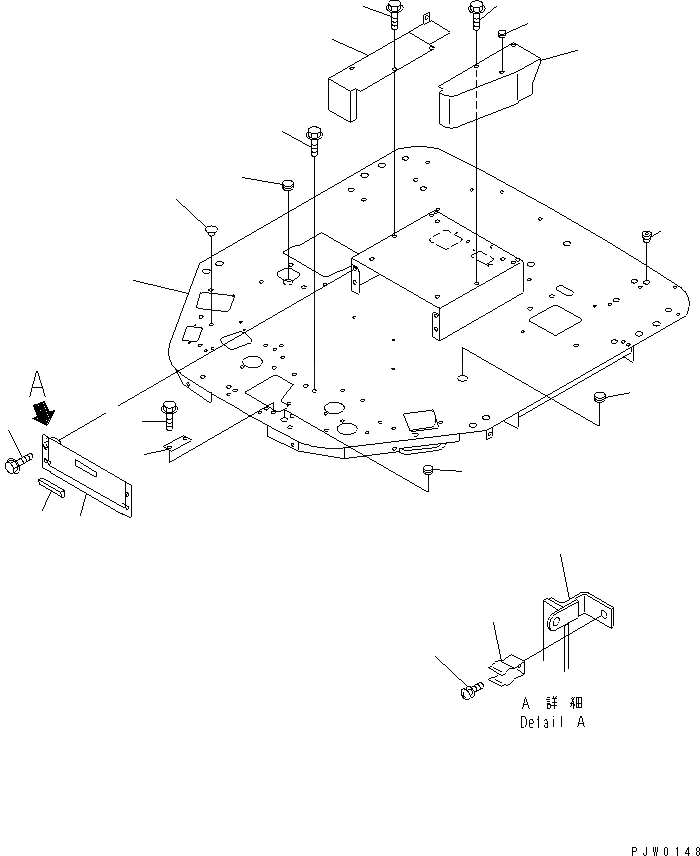 Схема запчастей Komatsu WA200-3 - ПОЛ (С 5-СЕКЦИОНН. КЛАПАН) OPERATIORS ОБСТАНОВКА И СИСТЕМА УПРАВЛЕНИЯ