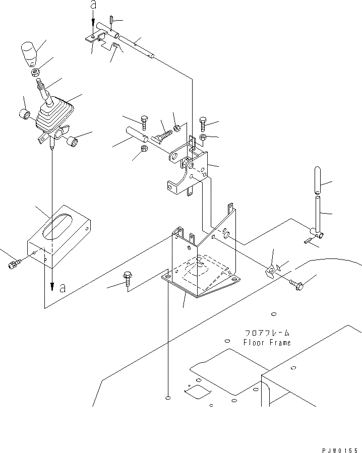 Схема запчастей Komatsu WA200-3 - УПРАВЛЕНИЕ ПОГРУЗКОЙ (УПРАВЛ. НАВЕСН. ОБОРУД. РЫЧАГ (/)) (С 5-СЕКЦИОНН.  УПРАВЛЯЮЩ. КЛАПАН ) OPERATIORS ОБСТАНОВКА И СИСТЕМА УПРАВЛЕНИЯ