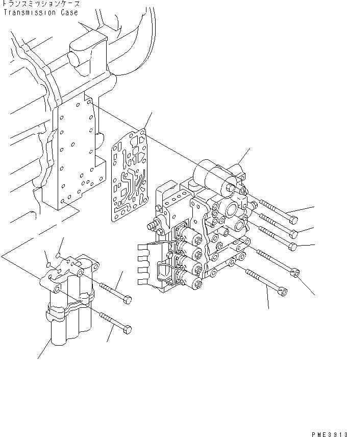 Схема запчастей Komatsu WA200-3-SN - КЛАПАН УПРАВЛЕНИЯ ТРАНСМИССИЕЙ (/) (КРЕПЛЕНИЕ) (СНЕГОУБОРОЧН. СПЕЦ-Я.)(С ТАХОГРАФОМ) ТРАНСМИССИЯ